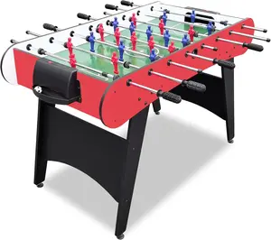 Foosball Table, 48 Large Size Soccer Game Tables for Adults & Kids, Table Games Includes 2 Foldable Cup Holders & 2/4 Balls with Sturdy Leg Levelers