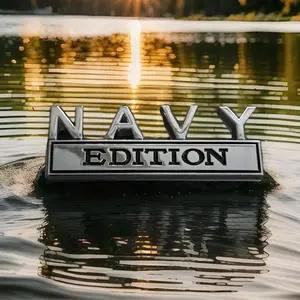 Metal Navy Edition Badge – Car, Truck, SUV, Motorcycle & Golf Cart Emblem for Fenders, Bumper, Trunk & Toolboxes