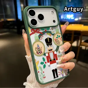 Magnetic Phone Case for iphone 17 Pro Max 16 Plus 15 14 13 12 11 XR Air E Nutcracker Christmas Charm Transparent Acrylic Scratch-resistant skin-friendly feel Smartphone Cover for Boy