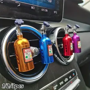 Car Air Freshener with NOS Nitrogen Bottle Design, Car Vent Fragrance Diffuser, Automotive Aroma Accessory and Car Interior Diffuser, Car Interior Scent Enhancer, Practical Accessory, Unique NOS Feature, Vents Integration