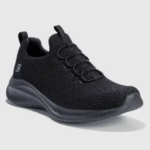 S Sport By Skechers Women's Charlize 2.0 Slip-On Sneakers - Black 7.5: Cushioned Insole, Mesh Upper