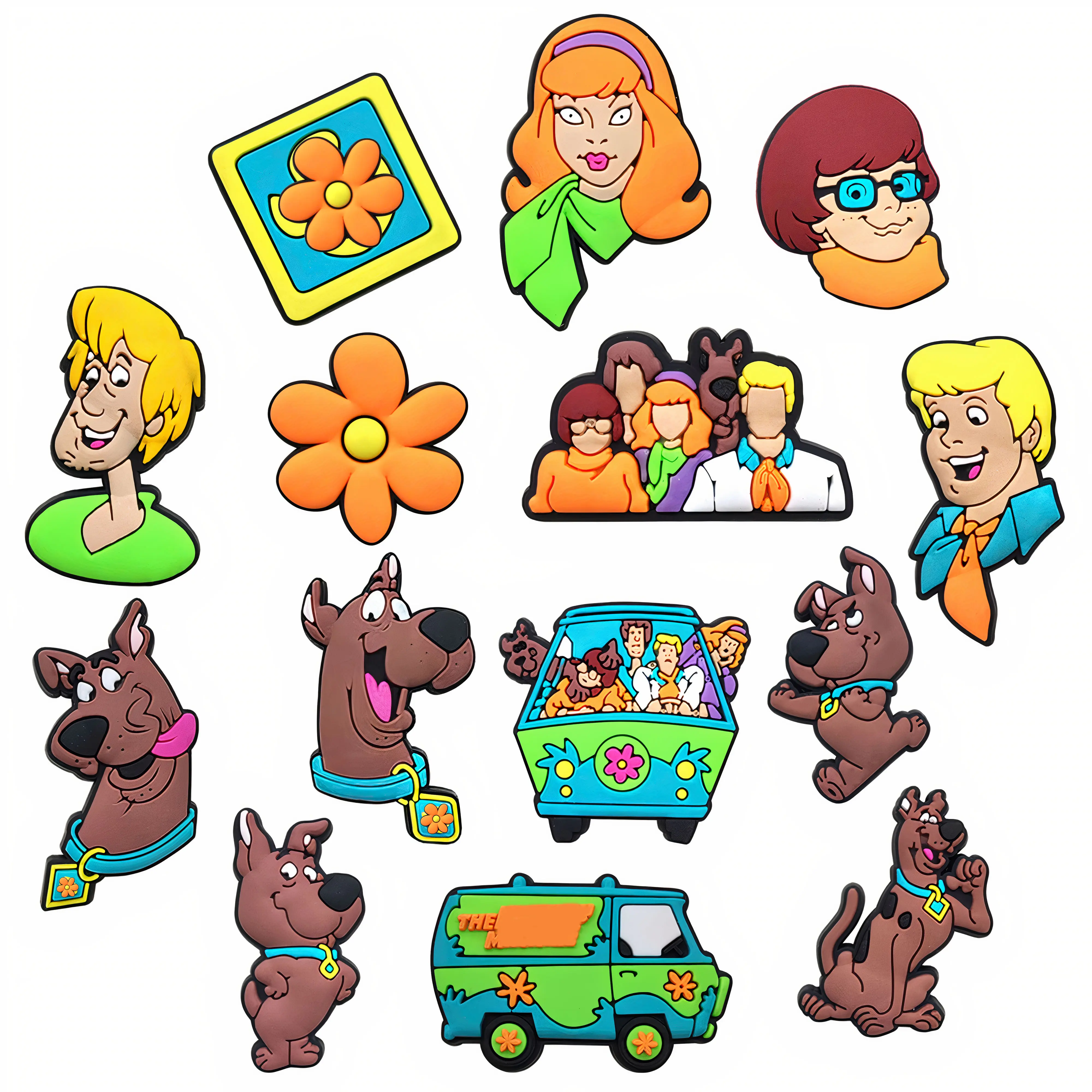 14PCS Scooby doo shoe charms. Dog croc charms 14PCS Scooby doo shoe charms. Dog croc charms