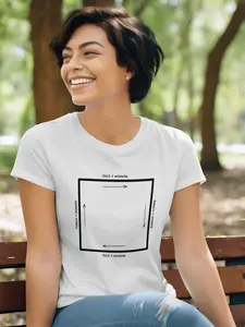 HeyItsTaylorBrown Breathing Square Tee White Tshirt Unisex Men Casual