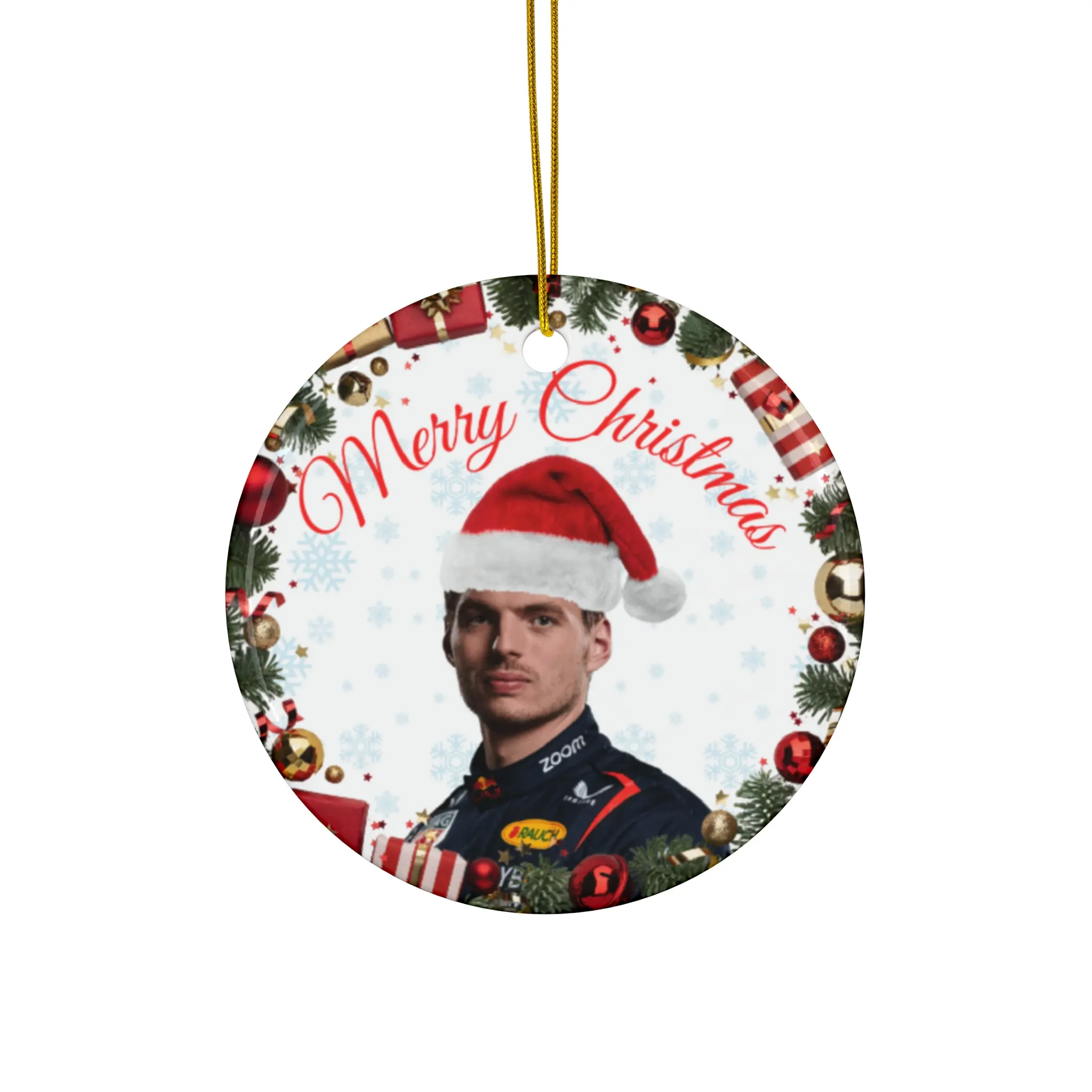 Max Verstappen Christmas Ornament