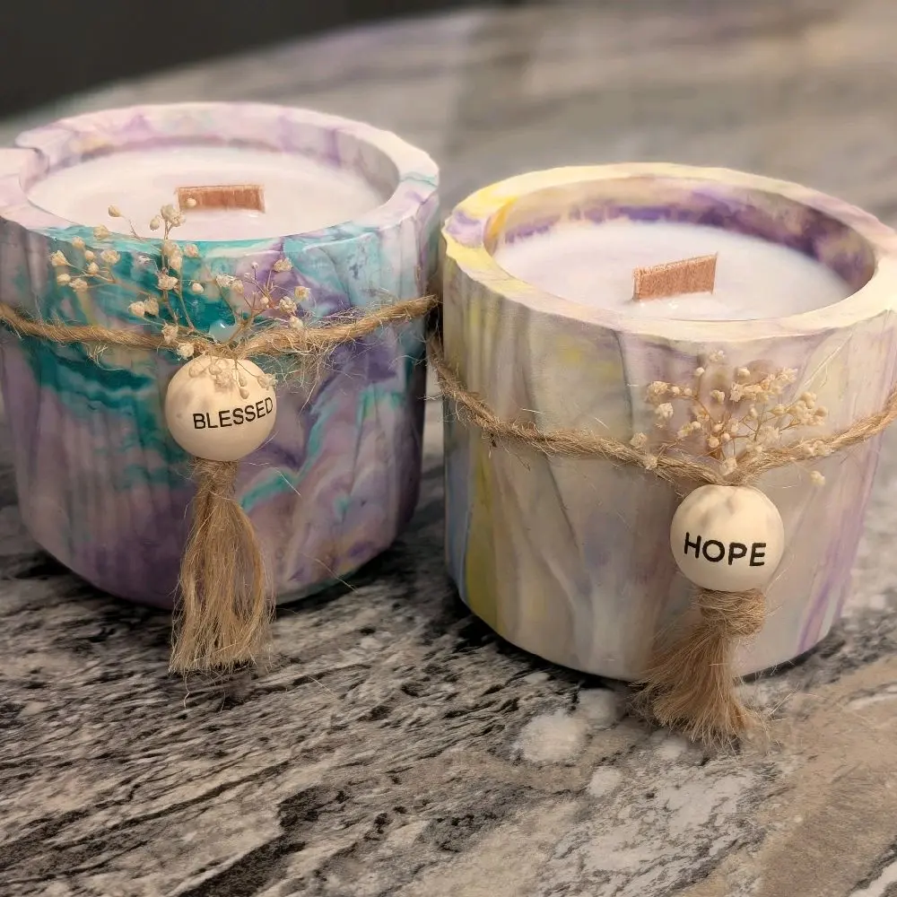 Blessed candle duo