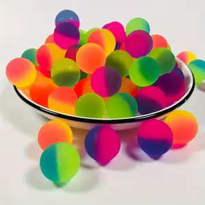 20pcs Colorful Rainbow Bouncy Balls- Perfect For Birthday Party Favors And Carnival Prizes Halloween Christmas Gifts Bounce