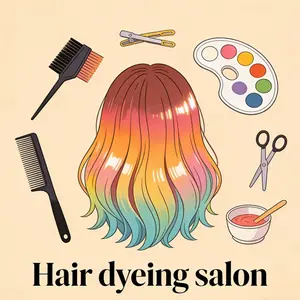 Hair dyeing salon