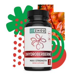 ZHOU NUTRITION Dihydroberberine Dietary Supplement, Health & Wellness Nutritional Support