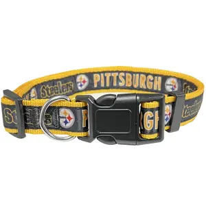 PETS FIRST NFL PITTSBURGH STEELERS SATIN COLLAR FOR DOGS