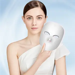 Mother's Day gifts, rechargeable LED masks, facial care tools, masks with holes, infrared red light relaxation masks suitable for home office, travel and sleep, are ideal holiday gifts.