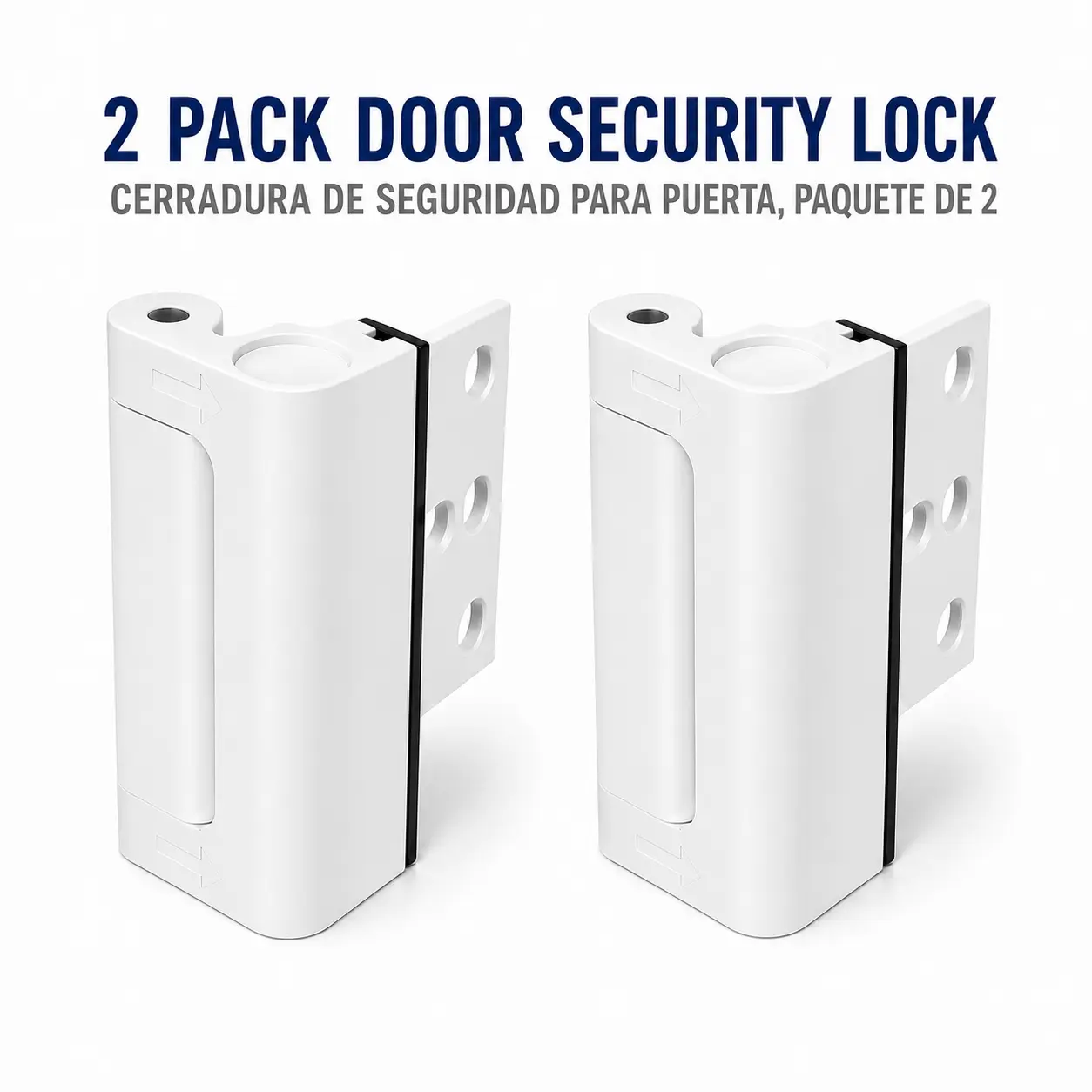 Home Security Door Lock, Door Reinforcement Lock ChildProof, Front Door Locks for Kids Safety Door Latch Lock TopHigh Security Door Locks Flip Door Guardian Withstand80olbs for Inward Swinging Door