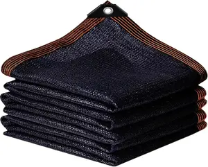 Black sunshade mesh with 70–80% UV protection, suitable for shade tents. Ideal for rooftops, gardens, patios, lawns, and greenhouses; protects flowers, plants, and livestock. High-quality sunshade fabric.