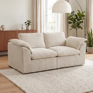 Oversized U Shaped Sofa, Boneless Modular Couches for Living Room, Compressed Cloud Sectional Modern Sofa, L Shaped 7 Seater Upholstered Memory Foam No Assembly