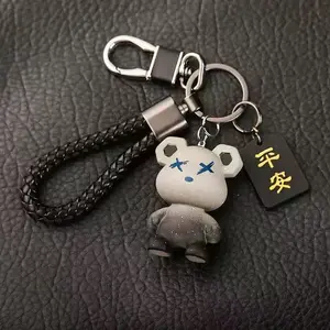 High-end Bear Keychain Couple Cartoon Cute Premium Car Keychain