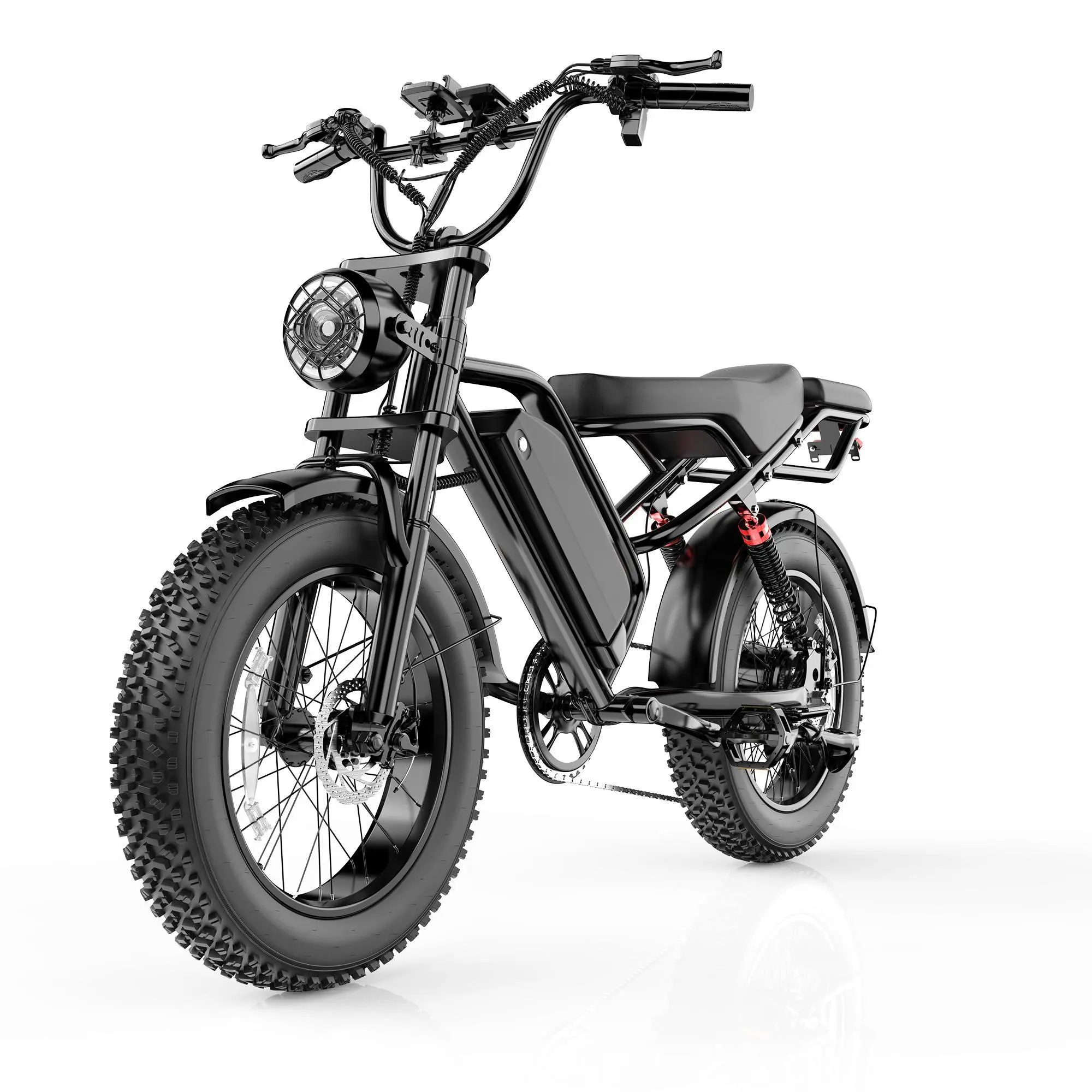 【AW2PRO】Electric Ebike for Adults, Peak Power 1500W,Top Speed 31 MPH,Range 40-70 Miles,48V 20Ah Removable Battery,Full Suspension,2-Seater Design,UL 2849 Certified Ebike