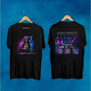 Lenny Kravitz Concert, 2025 Blue Electric Light Tour Shirt, Lenny Kravitz Blue Electric Light Tour Tee, Lenny Kravitz Fan Gift
