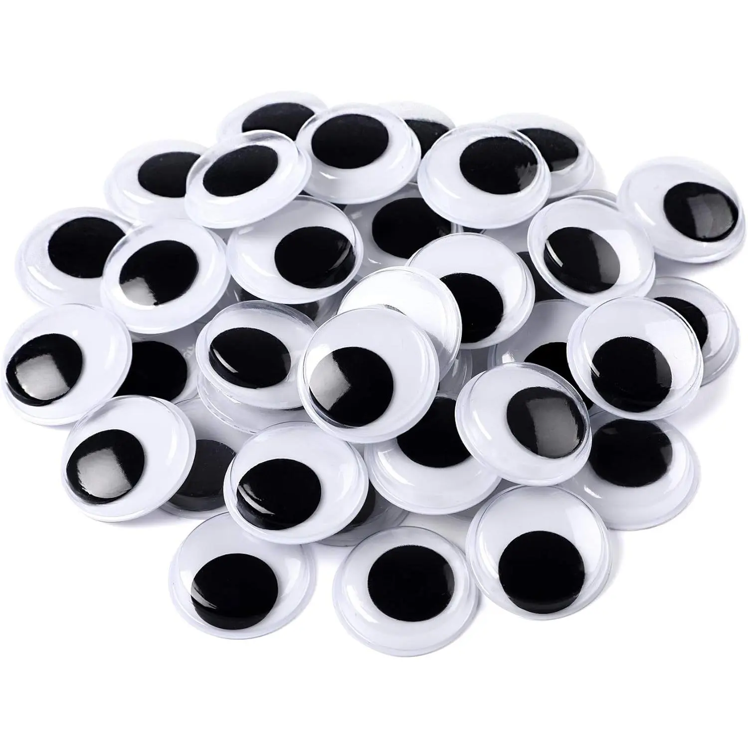 200 count Wiggle Eyes Self Adhesive Black White Googly Eyes for DIY Crafts Decoration (20mm)