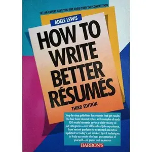 USED-How To Write Better Resumes by LEWIS (Paperback)