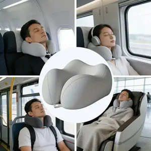Ergonomic Travel Neck Pillow, Compact Design for Comfortable Sleep, Ideal for Desk, Car, Long Flights, Washable Cover, Lightweight Travel Companion, Travel Neck Cushion