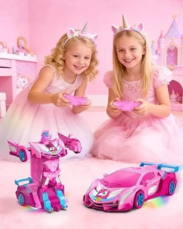 Unicorn RC Car for Girls, Rainbow Glow & Drift Wing Remote Control Car Unicorn RC Car for Girls, Rainbow Glow & Drift Wing Remote Control Car