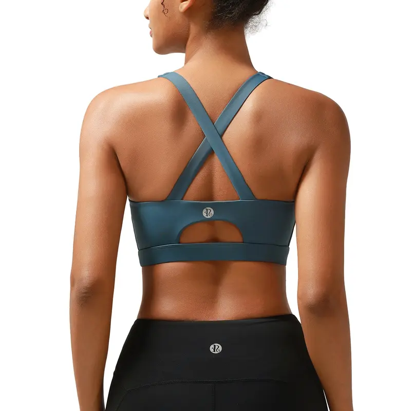 RUNNING GIRL Women's High Support Wireless Padded Sports Bra - Seamless Bra, Molded Cup, Criss Cross Straps, Gym Workouts for Females, Yoga Enthusiasts,Sports Essentials#outdoorfun #DiscoverYourGift #TikTokShopBlackFriday #TikTokShopCyberMonday