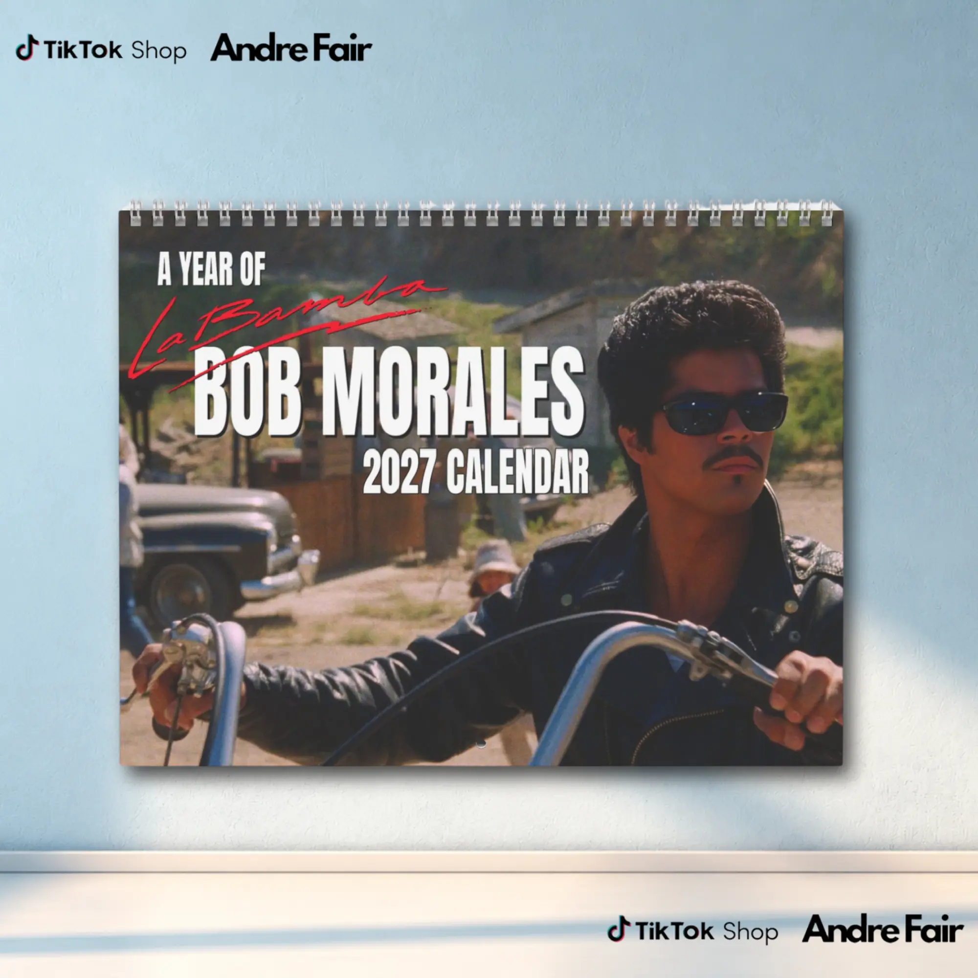 Bob Morales 2027 Wall Calendar | 12 Month Hanging Calendar | Chicano Mexico Collection Gift
