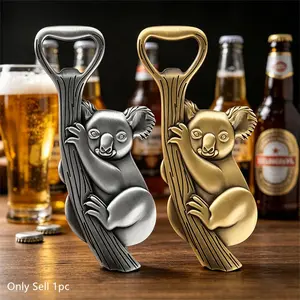 Lovely Koala Climbing Tree Bottle Opener, Vintage Metal Beer Opener for Bar Kitchen Party Decor, Creative Animal Bar Gadget for Outdoor Camping Travel Picnic, Perfect Gift for Beer Lovers, Home Bar Accessories