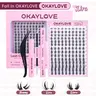 OKAYLOVE Lira Lash Clusters Kit Okaylovelashes with Long-lasting Lash Bond and Seal,Tweezers and Remover for DIY Eyelash at Home for Natural Makeup Girl Gifts #Summervibes DealsForYouDays, Beauty Products, Alt Makeup #sohochic #backtoschool