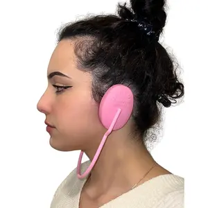 Waterproof Reusable Pink Silicone Ear Covers for Shower Washing Hair Hair Dye and Heat Styling Protection
