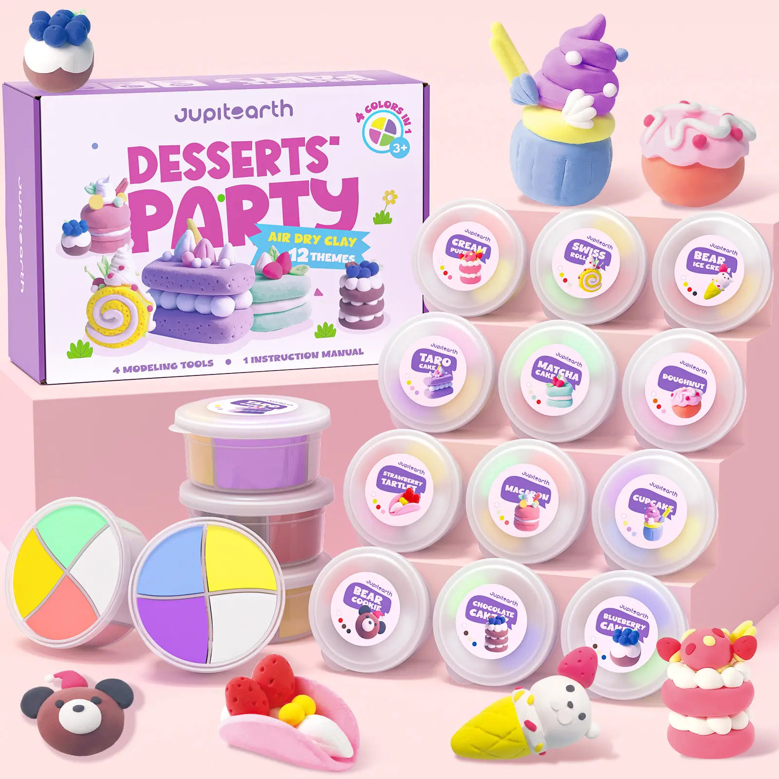 12colors/Air Dry Clay-dessert set