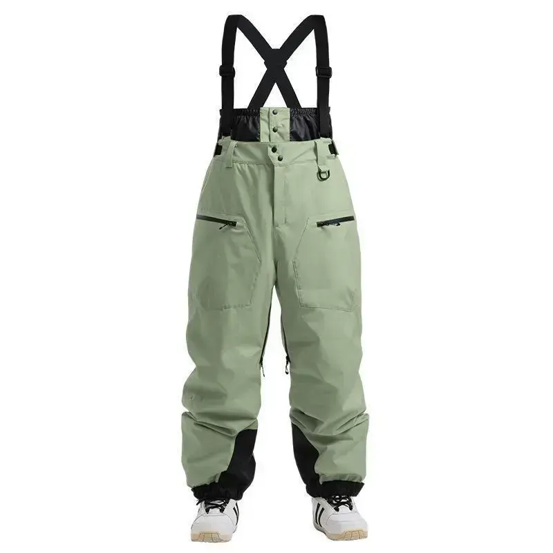 New with thickened shoulder straps cotton insulation, single double board windproof and waterproof, winter ski pants for men New with thickened shoulder straps cotton insulation, single double board windproof and waterproof, winter ski pants for men