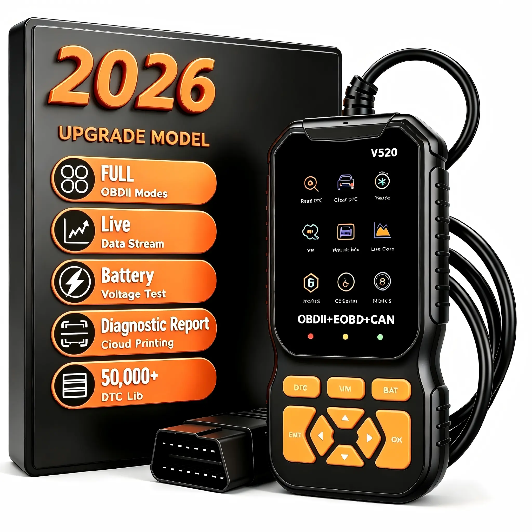 V520 Car Code Reader, Automotive Diagnostic Scanner for Car Repair