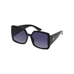 Black Stylish Square Sunglasses with Clear Lenses, Durable Design, and Stylish Fit