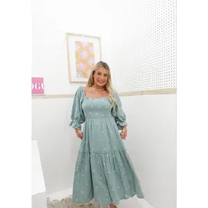 natalie smocked maxi dress
