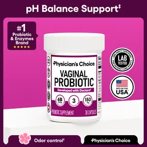 Physician's Choice Vaginal Probiotic - Odor Control, pH Balance & Daily Feminine Health Support with Cranberry and Prebiotics for Women Physician's Choice Vaginal Probiotic - Odor Control, pH Balance & Daily Feminine Health Support with Cranberry and Prebiotics for Women