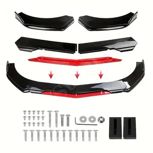 Car Front Body Bumper Spolier Lip Chin Diffuser Splitter Air Dam Kit Protector Guard Make the vehicle fit the road better and enhance handling stability.
