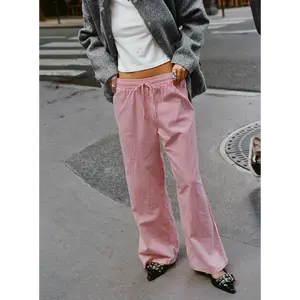 Holiday Tie Front Pants Red/White Stripe