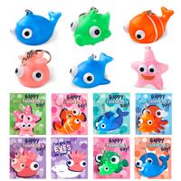 28Pcs Sea Animal Keychains