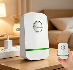 Household Voltage Stabilizer Energy Saving Box with US Plug, 90-250V Compatible Working Range, Surge Protector Function, Cost-effective Plug-in Tool for Home, Office, Dorm to cut regular monthly household electricity expense.father's day gifts, 28Kw Maxim