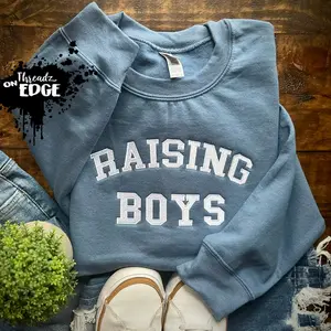 Raising Boys Embroidered Sweatshirt