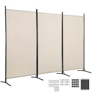 Room Dividers,3-Panel Folding Privacy Fabric Screens 6 FT Portable Divider Wall Freestanding Partition Room Divider Screen for Room Separator Home Office