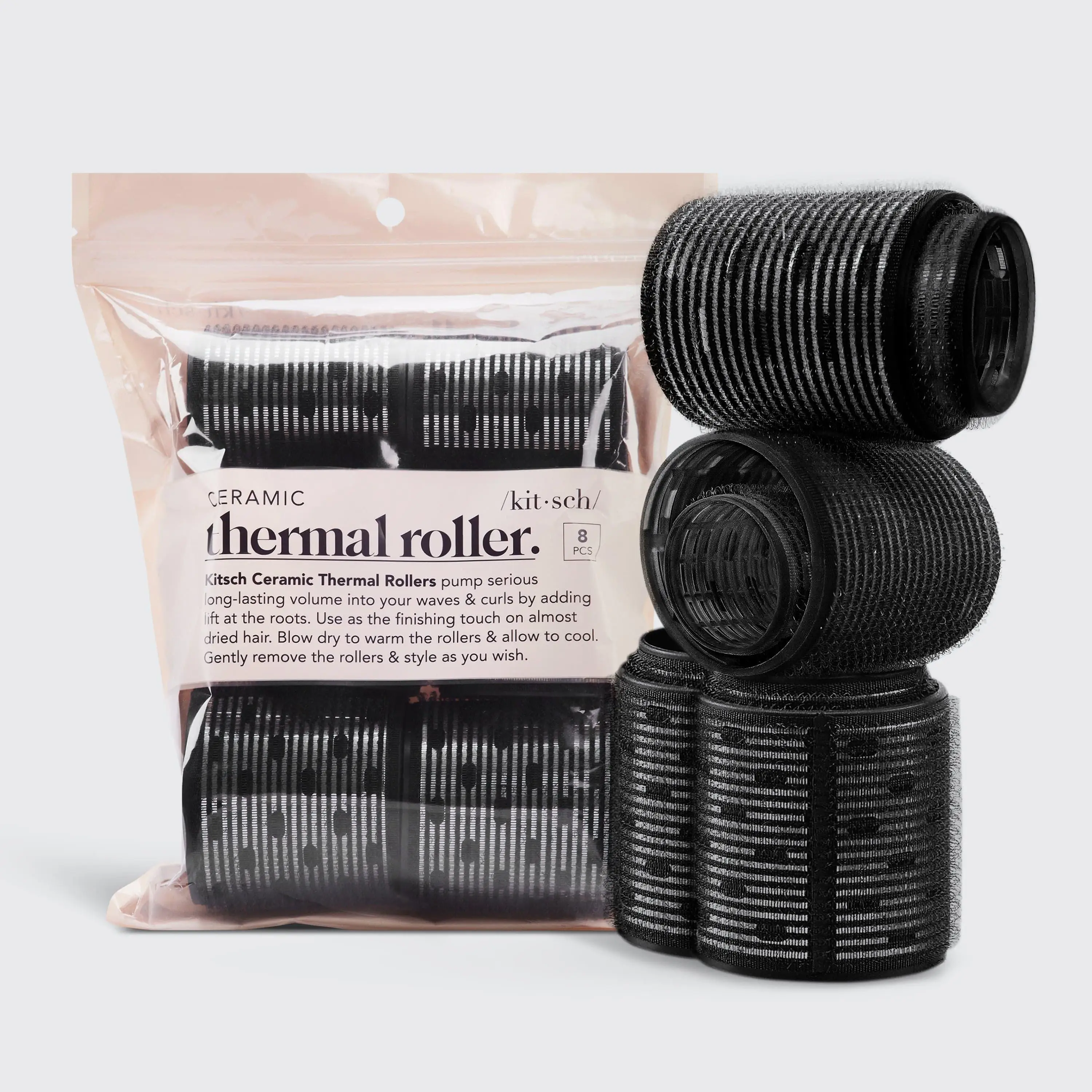 Kitsch Ceramic Thermal Rollers 8pc Set