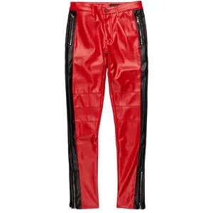 Play Boy Red/Black Skinny Faux Leather Fit Jean