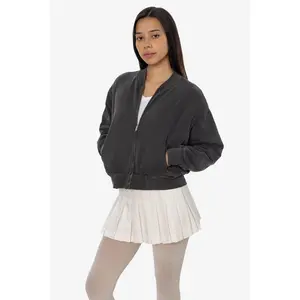 ALP375GD - Alpine Fleece Zip Up Cropped Bomber