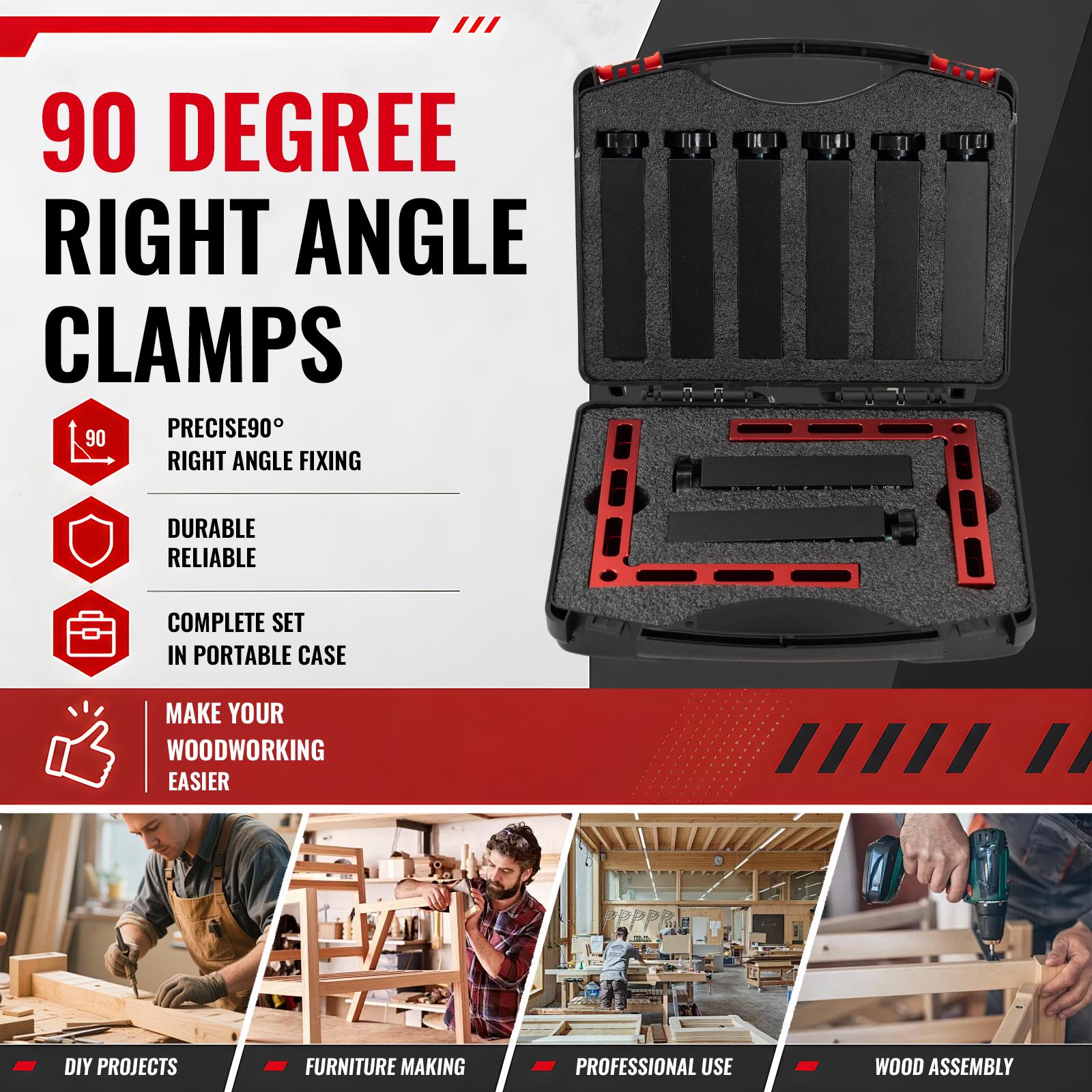 four-piece woodworking corner clamp kit