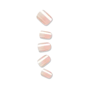 colorFX by Impress No Glue Fake Press On Nails - Connection | Solid, White, Short, Squoval, Manicure