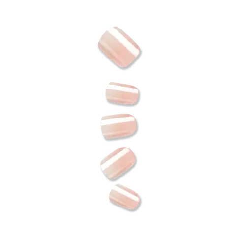 colorFX by Impress No Glue Fake Press On Nails - Connection | Solid, White, Short, Squoval, Manicure