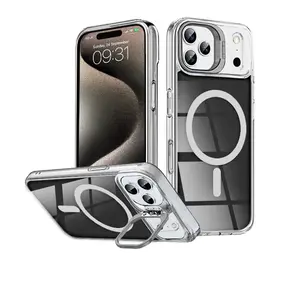 Entronix Magnetic Case for iPhone 17/17 Pro/17 Pro Max – Glossy Color Back MagSafe Grip Cover with Shockproof Camera Frame and Anti-Yellow Protection