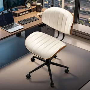 CAODOC Home Office Desk Chair Office Rubber Casters Ergonomic Computer Chair with Lumbar Support Adjustable Height Rolling Swivel Executive Task Armrests Chair