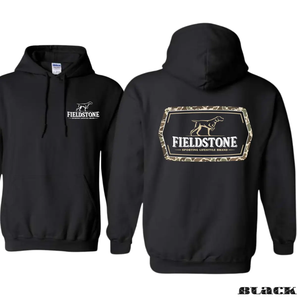 Men's Graphic Pullover Hoodie, Long Sleeve Casual Sweatshirt with Camo Logo, Outdoor Tops for Hunting and Country Wear, Party, Basics, Menswear, Matching, Camo Printed Hoodie, Casual Sporty Hoodies